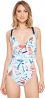 LAUREN Ralph Lauren Women's Yacht Club Shaping Strappy One-Piece w/Removable Cups Multi 10