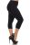 LMB Lush Moda Extra Soft Capri Leggings – Variety of Colors – Yoga Waist – Black – Women’s Capris Best Price