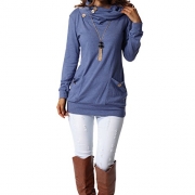 Lark & Ro Women’s 100% Cashmere 12-Gauge Textured Front Deep V-Neck Pullover, Plum, Medium