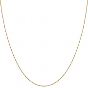 Lifetime Jewelry 3MM Rope Chain, 24K Gold with Inlaid Bronze Premium Fashion Jewelry Pendant Necklace Made to Wear Alone or with Pendants, Guaranteed for Life, 20 Inches