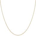 Lifetime Jewelry 1MM Rope Chain, 24K Gold with Inlaid Bronze, Premium Fashion...
