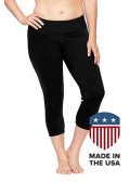 Lola Getts Premium Plus Size Capri Leggings - Women’s Compression Yoga Pants - Made In USA