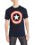 Marvel Captain America Men’s 80’s Captain T-Shirt, Navy, X-Large