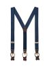 Men Suspenders with Genuine Leather Detailing & Classic Y Back Design, Double Clip Suspender Great for Casual Attire & Formal...