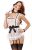 SSQUEEN Women’s Sexy Police Uniform Masquerade Clothes with Handcuffs (set1).