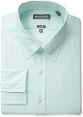 Michael Bastian Men's Slim Fit Solid Oxford with Button Down Collar, Mint,...