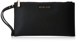 MICHAEL Michael Kors Women’s Mercer Leather Clutch Bag One Size Black