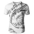 Musical Note Music Tee Short Sleeve T-Shirt Slim Fit Dry Fit For...