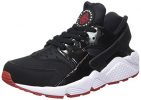 Nike Air Huarache Bred Men Lifestyle Casual Sneakers New Black Gym Red - 9.5