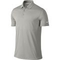 NIKE Men's Dry Victory Polo, Pewter Grey/White, Large