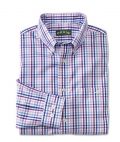 Orvis Pure Cotton Wrinkle-Free Pinpoint Oxford Shirt, Purple/Blue, Medium