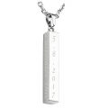PiercingJ Personalized Custom Message Engrave Name Bar Necklace Stainless Steel Pendant Chain...