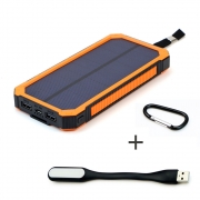 Portable 15000mAh Power Bank Solar External Battery for iPhone 5s 6 6s 7 7plus 8 8s Samsung HTC Sony etc.