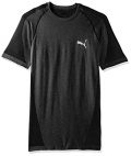 PUMA Men's Evoknit Better T-Shirt, Black Heather, Medium
