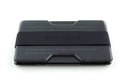 Radix One Slim Wallet (Smoke/Black) – Minimalist Front Pocket Ultralight Thin Polycarbonate Wallet Money Clip – Mens Wallet Best Price