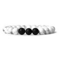 Real Natural Onyx Stone Bead Bracelet - Fashion Jewelry for Men and...