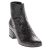 Saint Laurent Women’s Glitter Almond-Toe Ankle Boots w/ Short Block Heel Leather Black EU 39 (US 9).