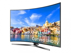 SAMSUNG UN55KU750DFXZA LED Curved 4K 120 MR Full HD Smart TV, 55″ (Certified Refurbished)