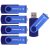 SIMMAX 5pcs 16GB USB Flash Drive U-Disk 16GB USB 2.0 Flash Memory Stick swivel design (Blue)