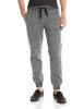 Southpole Men's Jogger Pants Basic Fleece Solid Clean in Marled Colors, Marled Grey (New), X-Large