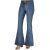 S&P Junior Women Vintage Boho Patchwork Flare Bell Bottom Jeans with Long Length.