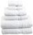 Superior 900 GSM Luxury Bathroom 6-Piece Towel Set, Made of 100% Premium Long-Staple Combed Cotton, 2 Hotel & Spa Quality Washcloths, 2 Hand Towels, and 2 Bath Towels – White