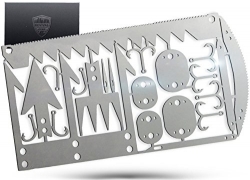 Survival Tool Card: Credit Card Knife Wallet Sized Multi Tool Emergency Kit. MutiPurpose Fishing Pocket Tools For Ultimate Camping Gear Equipment. Best Tactical Gift For Men and Boys When Outdoors.
