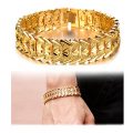 Suyi Men's 18K Gold Plated Link Bracelet Classic Carving Wrist Chain Link...