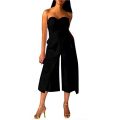 TAORE Women elegant Clubwear Romper Bodycon Party Sleeveless Jumpsuit Trousers (XL, Black)