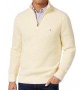 Tommy Hilfiger Men’s Harrington Quarter-Zip Sweater