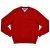 Tommy Hilfiger Mens V-neck Sweater (Large, Hilfiger Red)