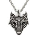 TTKP Norse Vikings Pendant Necklace Norse Wolf Head Necklace Original Animal Jewelry...