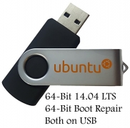 Ubuntu Linux 14.04 Bootable 8GB USB Flash Drive – Includes Boot Repair And Install Guide – Better Than Windows