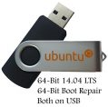 Ubuntu Linux 14.04 Bootable 8GB USB Flash Drive - Includes Boot Repair...