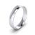 Unisex 14k White Gold 4mm Light Court Shape Comfort Fit Polished Wedding Ring Plain Band (8)