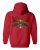 Unisex Zip-Up Hoodie American PRIDE Flaming Eagle Live To Ride RED (Small)