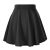 Urban CoCo Women’s Basic Versatile Stretchy Flared Casual Mini Skater Skirt (Large, Black)