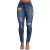 VICVIK Women Skinny Elastic Distressed Ripped Boyfriend Jeans Stylish Denim Joggers Pants (L, BLue1)